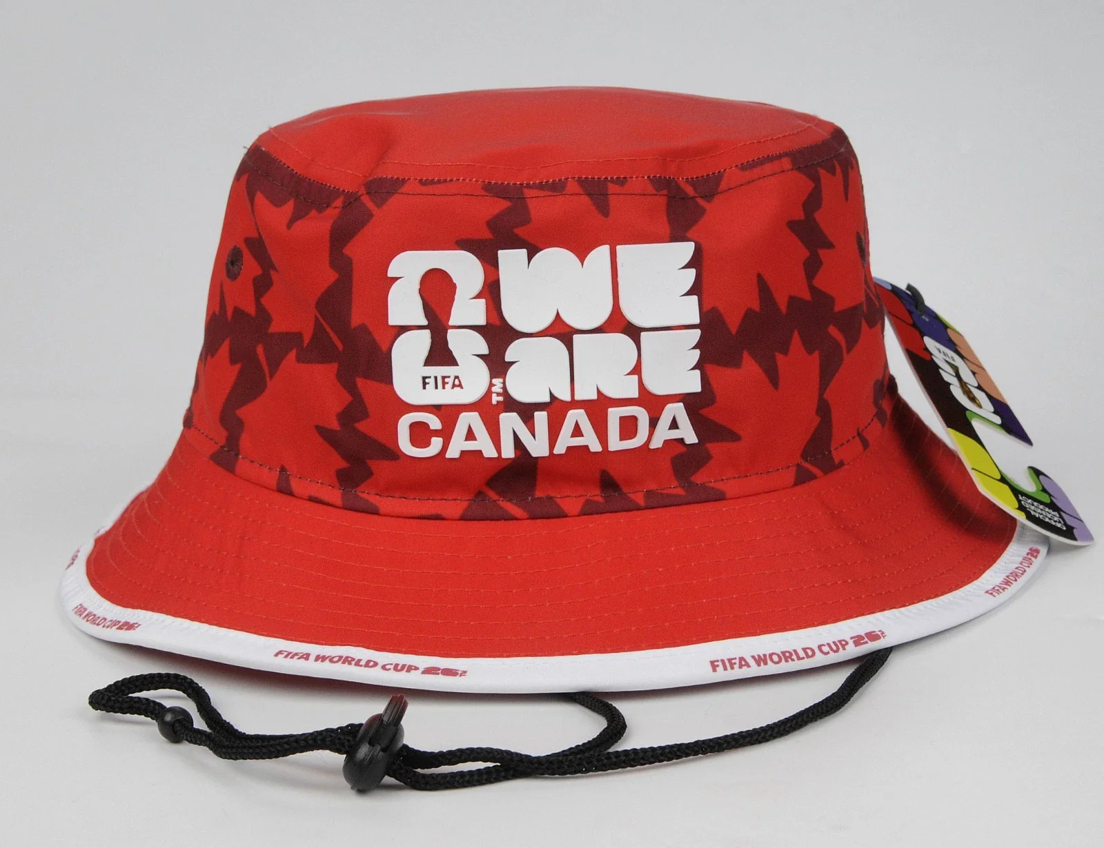 Fifa World Cup 2026 Canada National Soccer Premium Bucket Hat - Red - Image 3