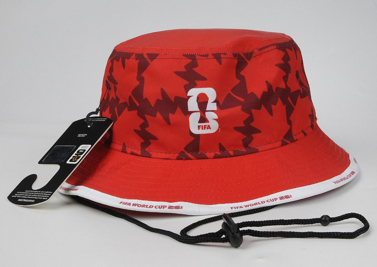 Fifa World Cup 2026 Canada National Soccer Premium Bucket Hat - Red - Image 4
