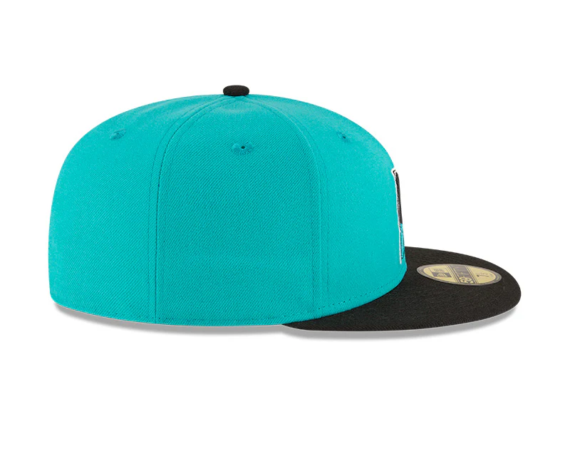 Florida Marlins 1997 World Series Wool Authentic Cooperstown Collection 59FIFTY Fitted Hat - Black/ Teal - Image 6
