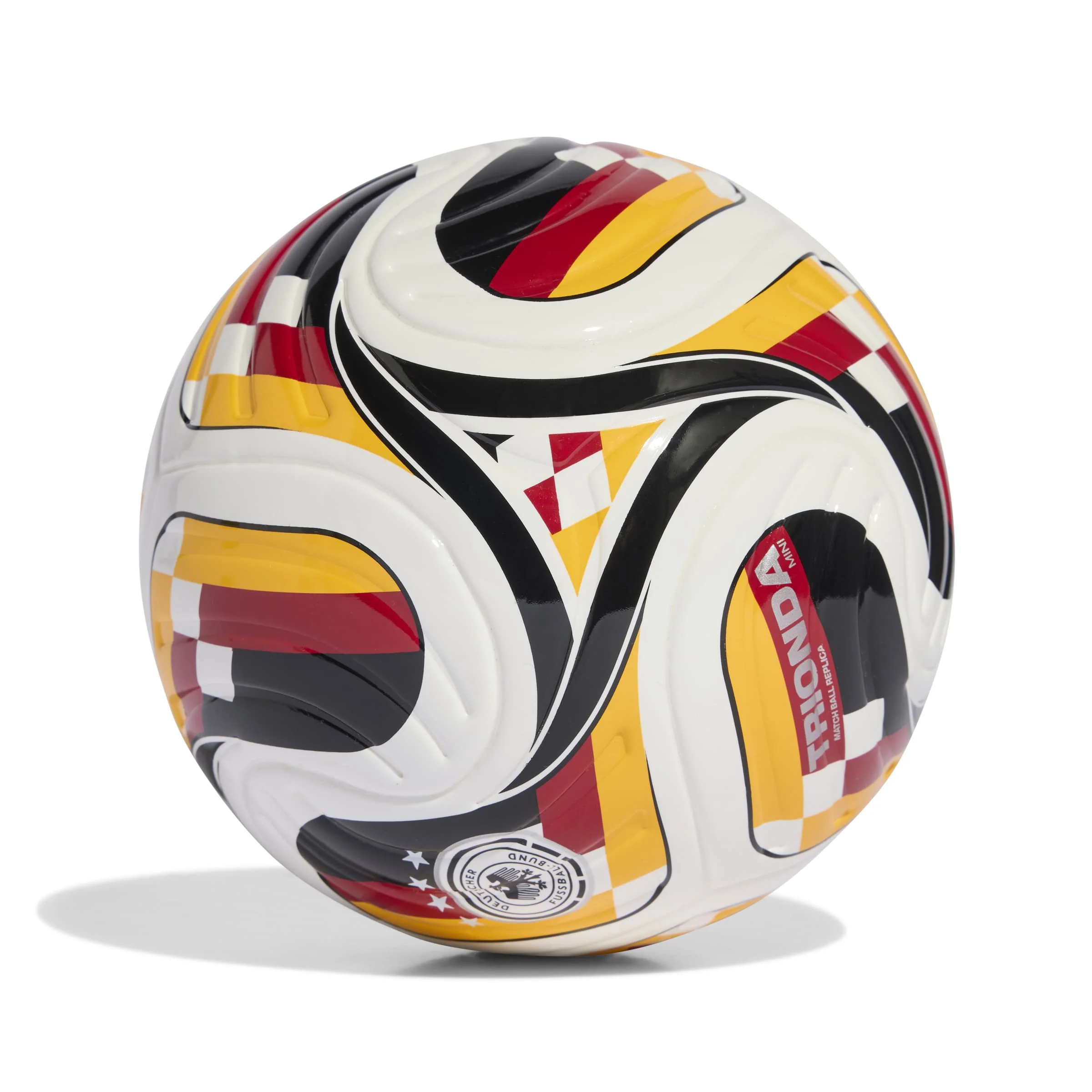 Germany DFB Adidas Trionda Home Mini Club Ball – (White / Team Power Red 2 / Collegiate Gold / Black) - Size 1 - Image 2