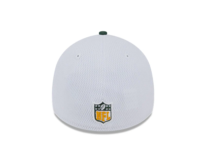 Green Bay Packers New Era 2023 Sideline 39THIRTY Flex Hat - White/Green - Image 4
