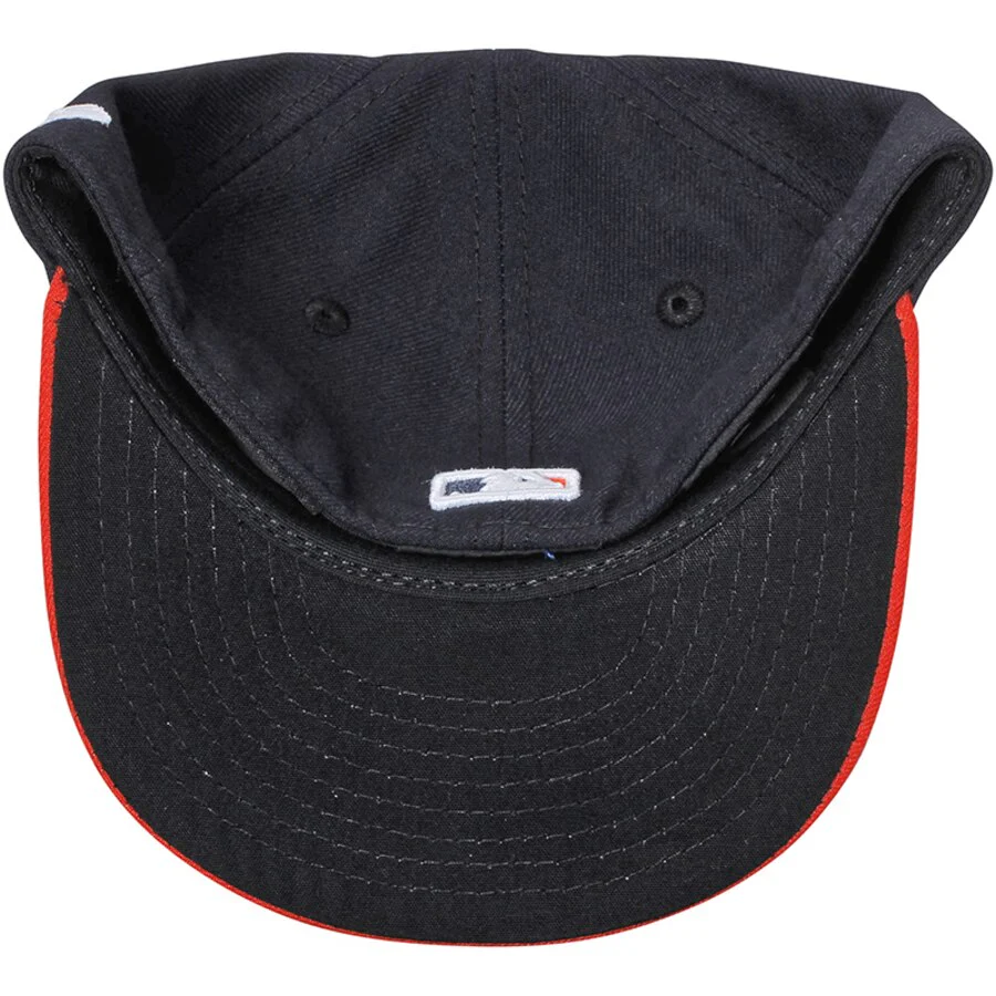 Houston Astros New Era Navy/Orange Authentic Collection On-Field 59FIFTY Road Fitted Hat - Image 5