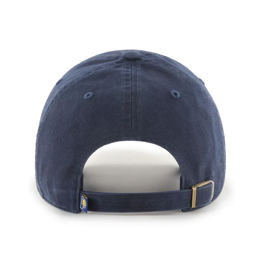Indiana Pacers Navy NBA 47 Brand Clean Up Adjustable Buckle Back Hat - Image 2