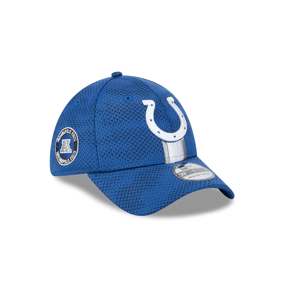 Indianapolis Colts NFL 2024 Sideline New Era 39 Thirty Flex Hat - Royal Blue - Image 6
