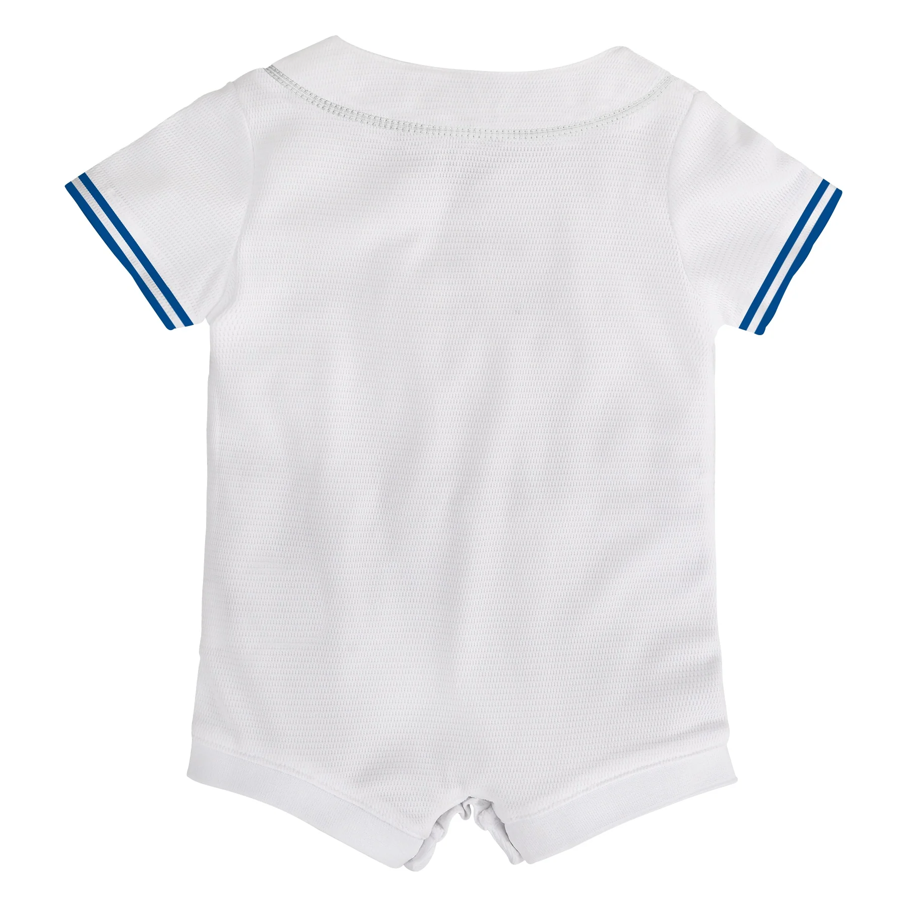 Infant Toronto Blue Jays Nike White Home Replica Team Jersey Romper - Image 3