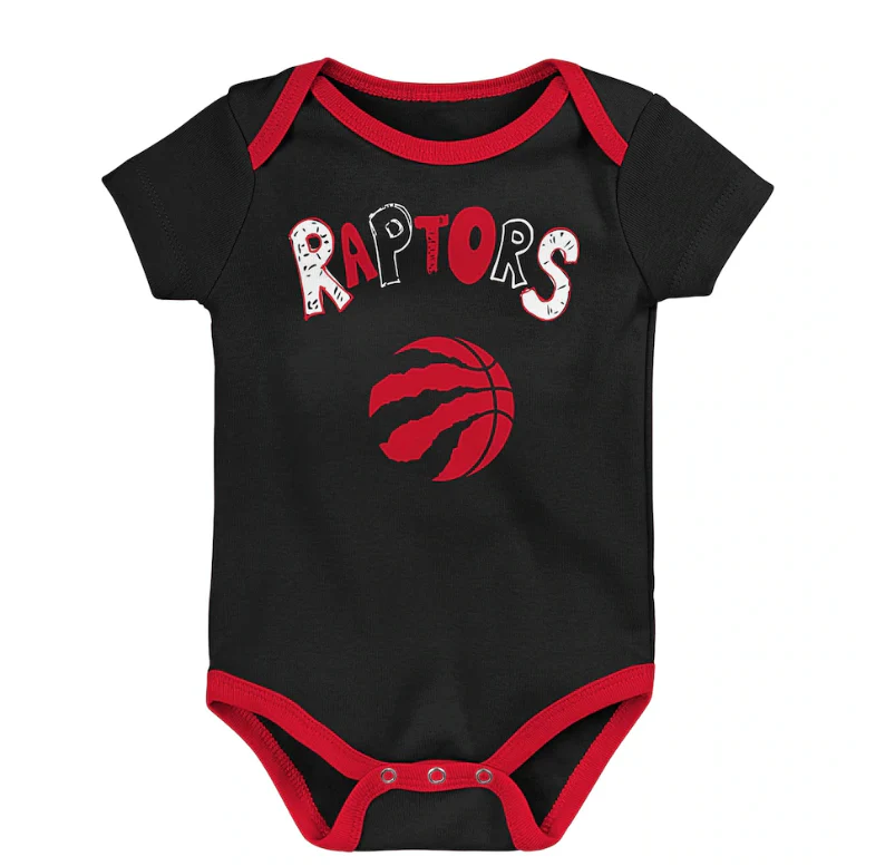 Infant Toronto Raptors Play Ball 3-Pack Onesie Set - Image 2