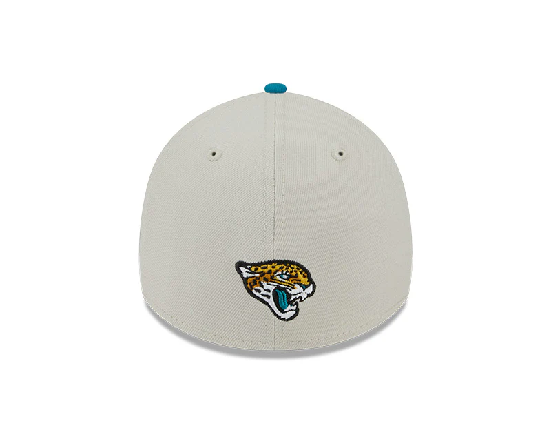 Jacksonville Jaguars New Era 2023 NFL Draft 39THIRTY Flex Hat - Cream - Image 5