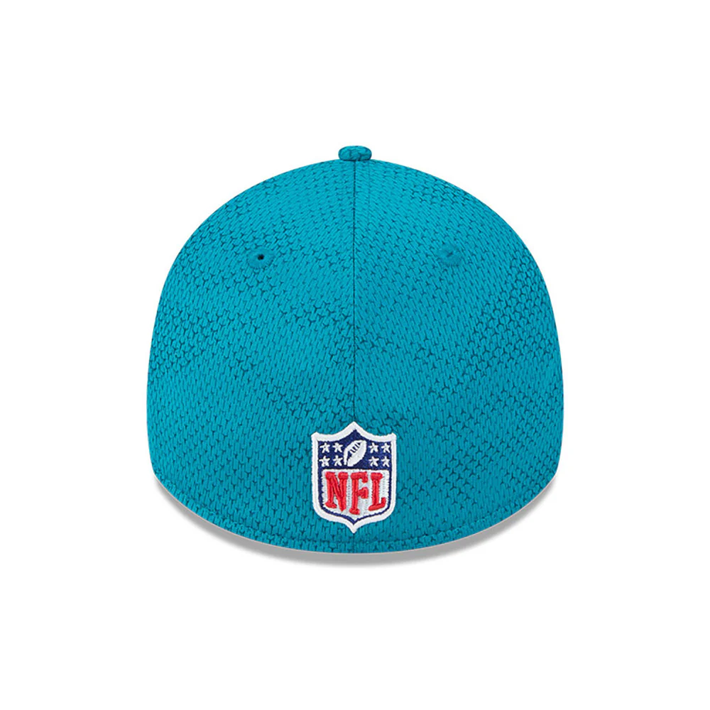 Jacksonville Jaguars NFL 2024 Sideline New Era 39 Thirty Flex Hat - Turquoise - Image 5