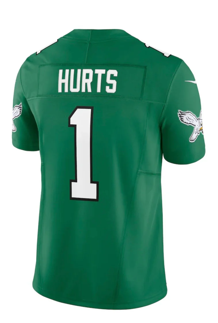 Jalen Hurts #1 Philadelphia Eagles Nike Vapor F.U.S.E. Limited Jersey - Retro Green - Image 2