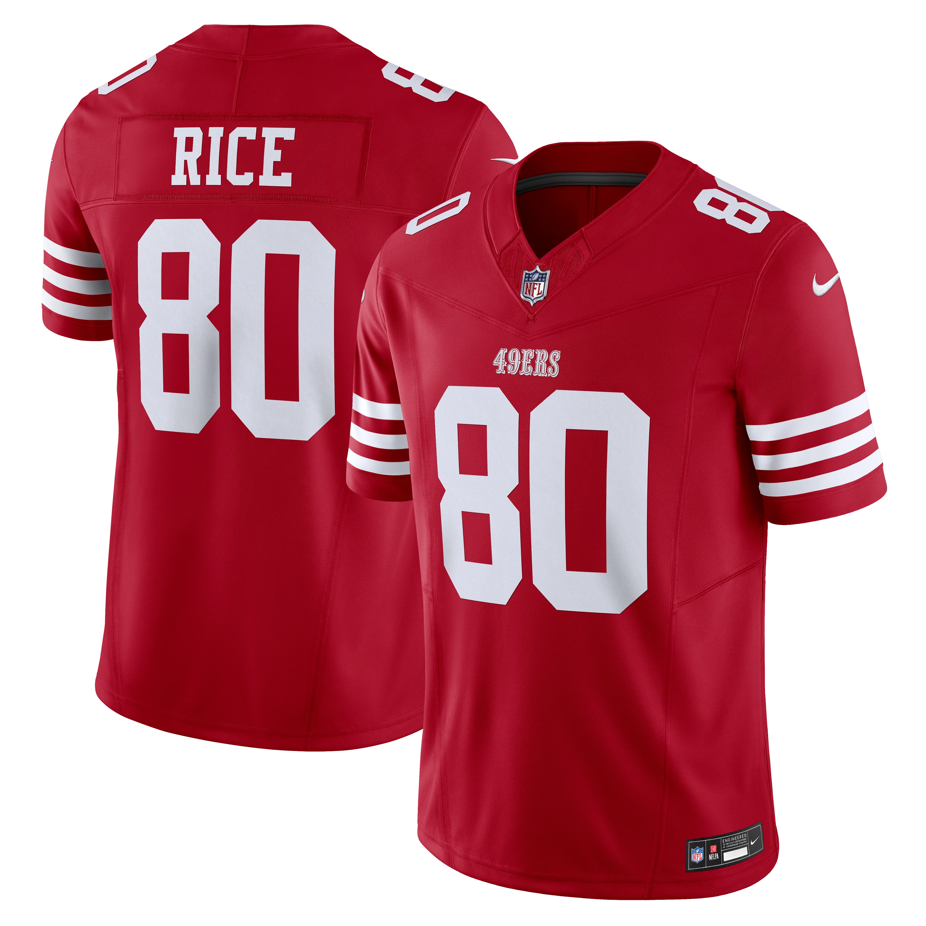 Jerry Rice #80 San Francisco 49ers Scarlet Nike Vapor F.U.S.E. Retired Player Limited Jersey