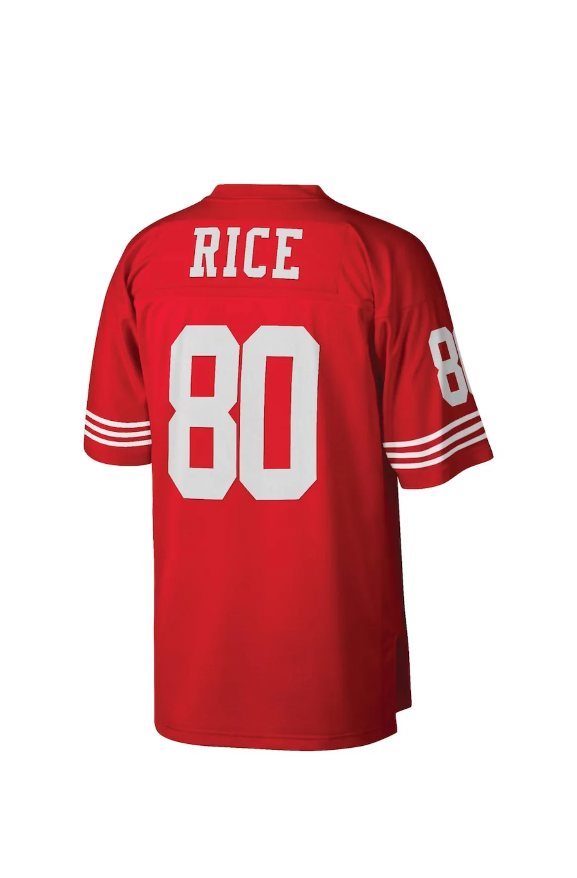 Jerry Rice #80 San Francisco 49ers 1990 Mitchell & Ness Retired Legacy Jersey - Red - Image 2