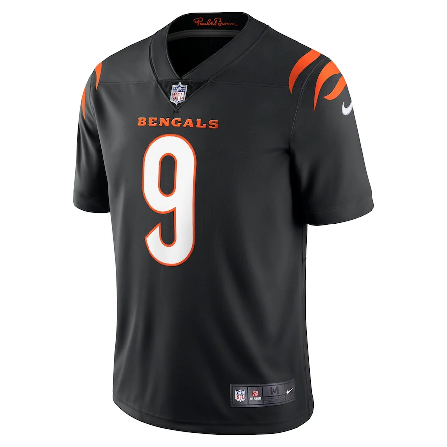 Joe Burrow #9 Cincinnati Bengals Nike Black F.U.S.E Limited Jersey - Image 3