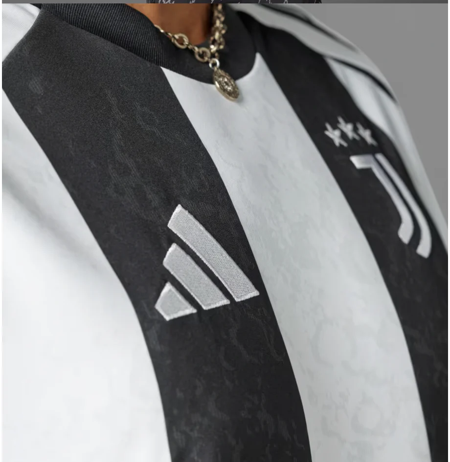 Juventus FC Adidas 24-25 White/Black Home Jersey - Image 3