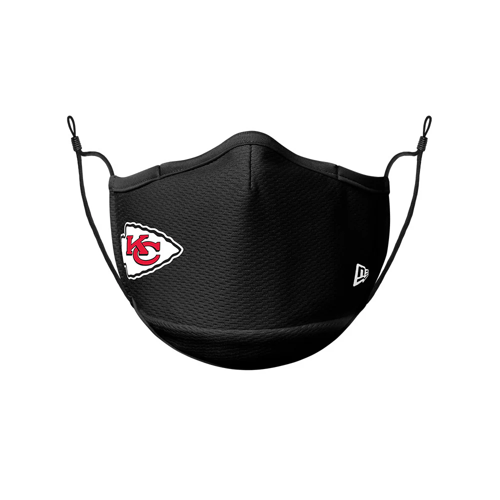 Kansas City Chiefs New Era Black On-Field Face Cover Mask