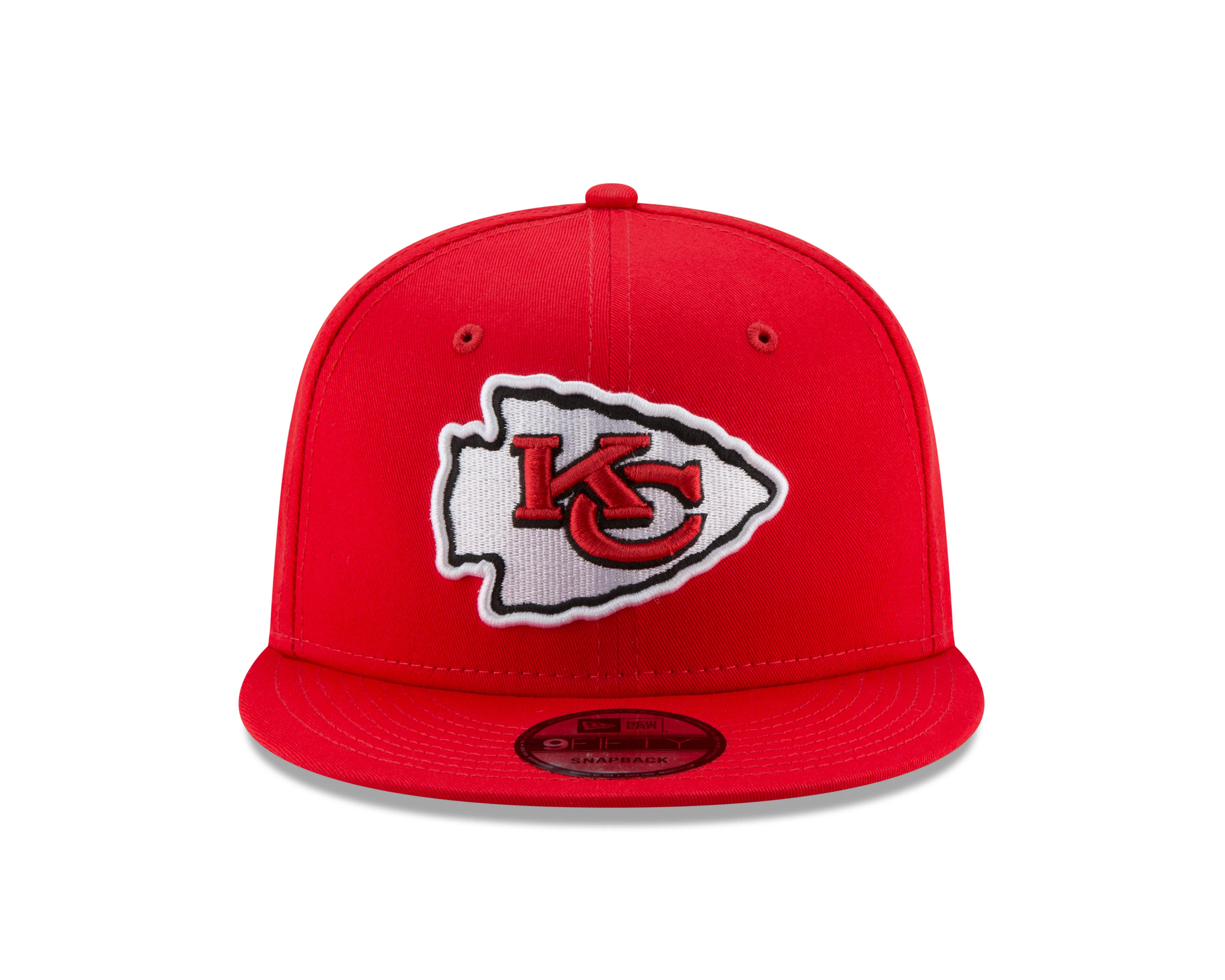 Kansas City Chiefs New Era Team 9Fifty Snapback Hat - Red - Image 3