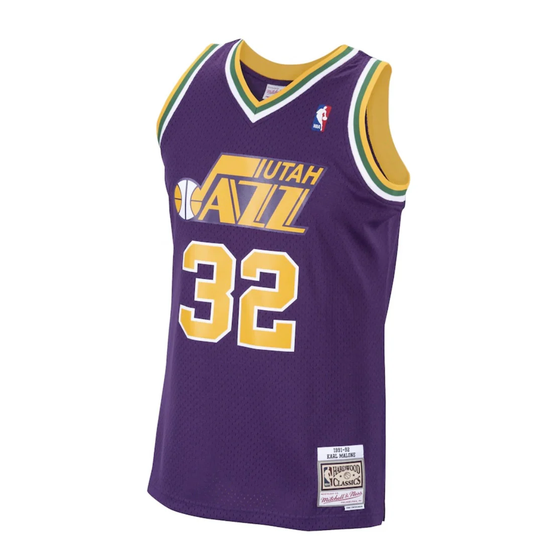 Karl Malone #32 Utah Jazz Mitchell & Ness 1991-92 Hardwood Classic Swingman Jersey - Image 2