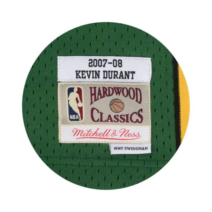 Kevin Durant Seattle SuperSonics 2007-08 Hardwood Classic Mitchell & Ness Green Road Swingman Jersey - Image 3
