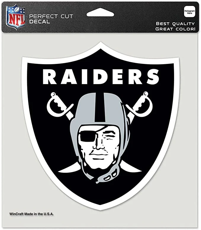 Las Vegas Raiders 8X8 NFL Wincraft Decal