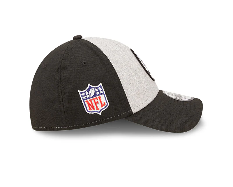 Las Vegas Raiders New Era 2022 Sideline 39THIRTY Historic Flex Hat - Heathered Gray/Black - Image 6