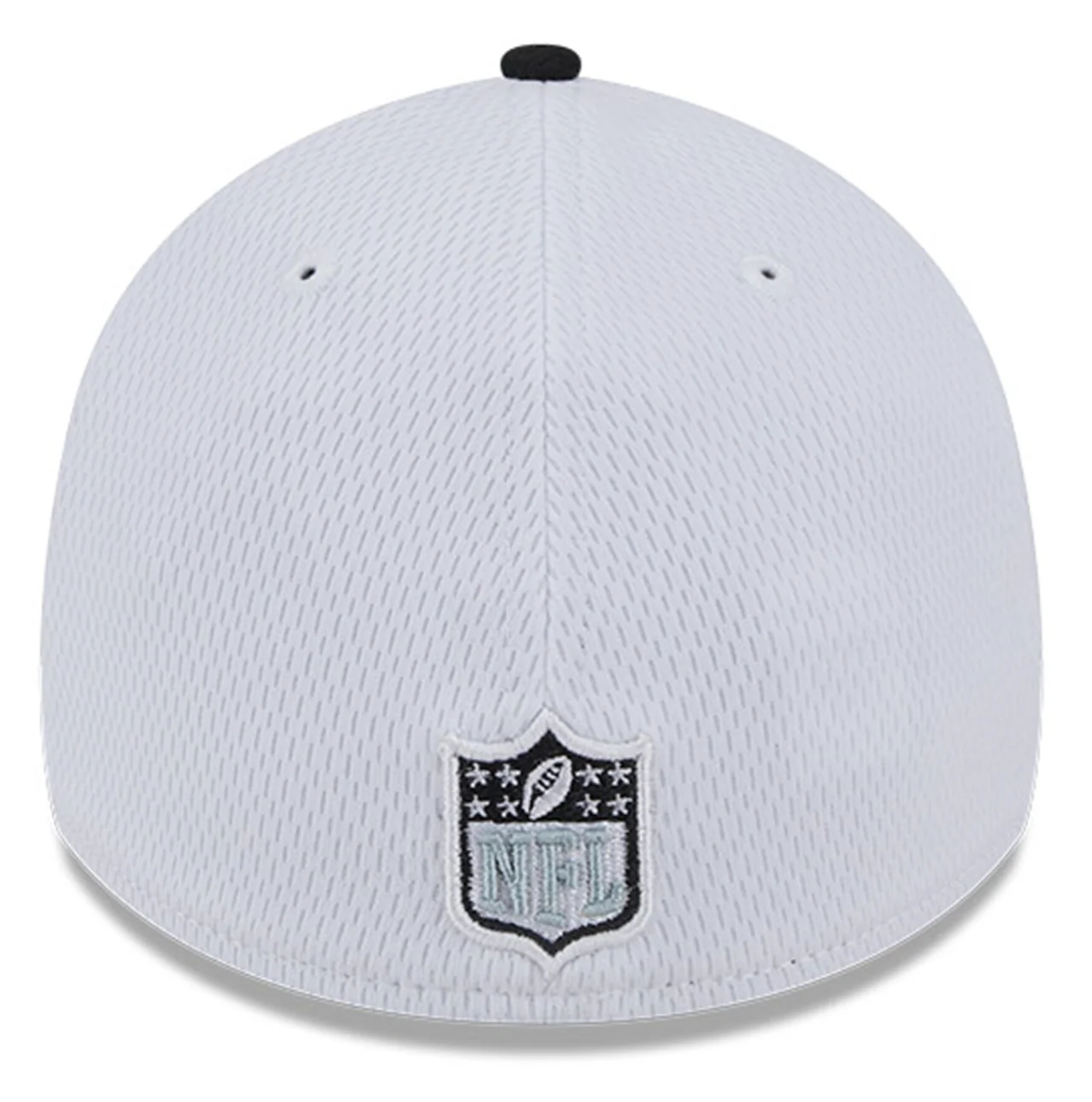 Las Vegas Raiders New Era 2023 On Field Sideline Black/ White 39Thirty Flex Fit Hat - Image 3