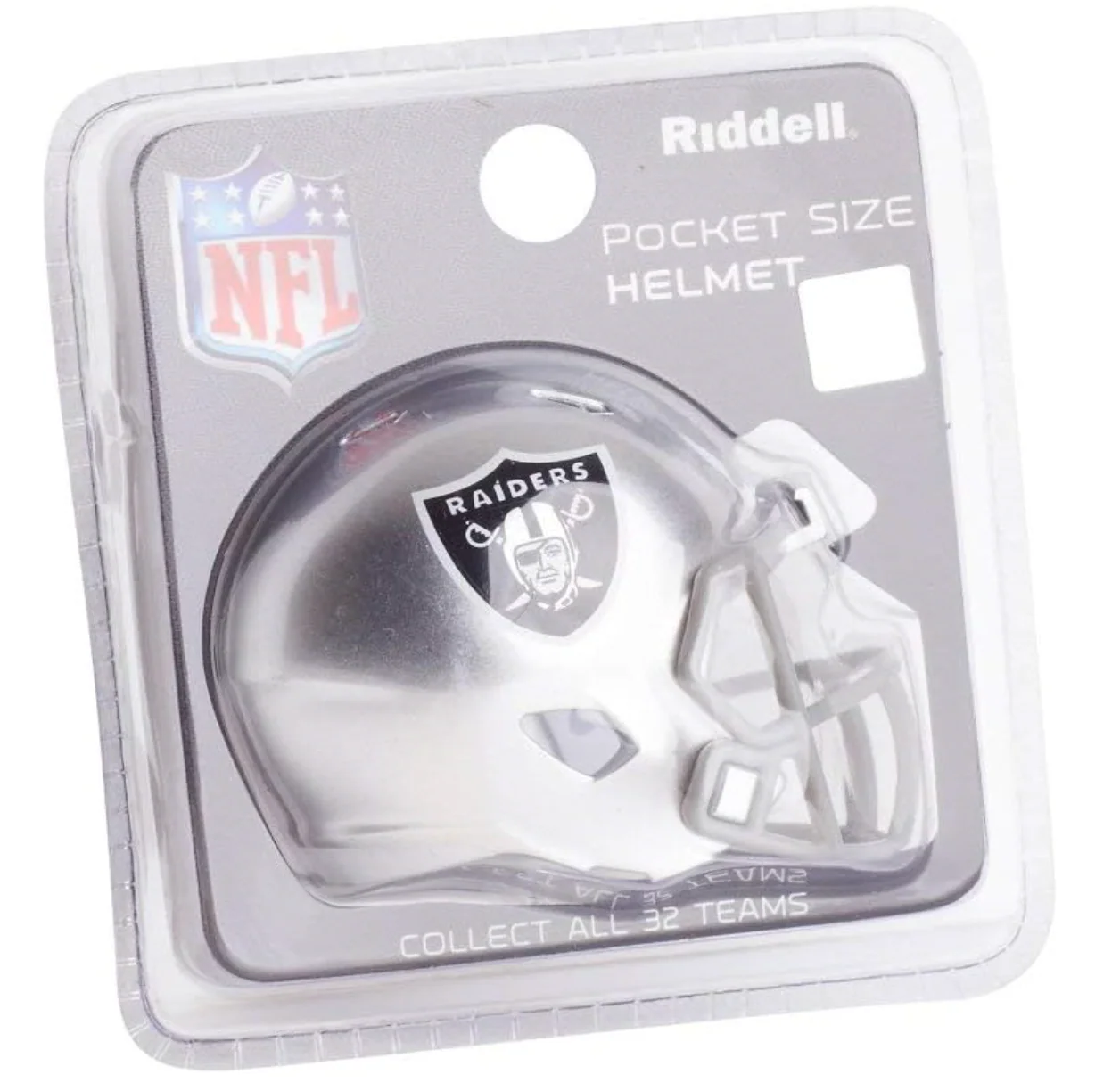 Las Vegas Raiders NFL Riddell Speed Pocket PRO Micro/Pocket-Size/Mini Football Helmet - Image 2