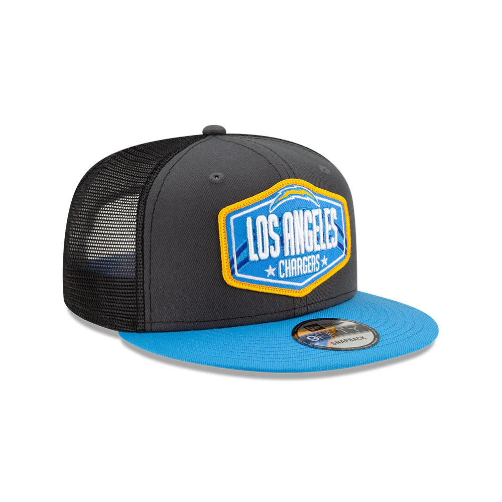 Los Angeles Chargers New Era 2021 Draft 9Fifty Snapback Hat - Image 3