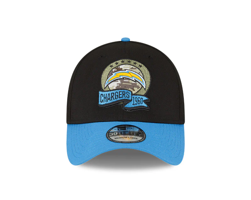 Los Angeles Chargers New Era 2022 Salute To Service - 39THIRTY Flex Hat - Image 2