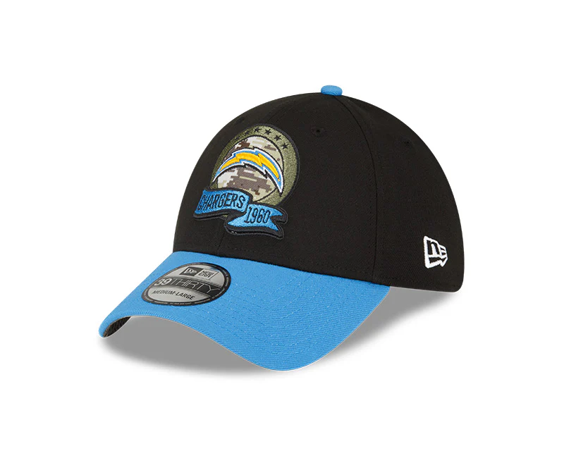Los Angeles Chargers New Era 2022 Salute To Service - 39THIRTY Flex Hat - Image 4