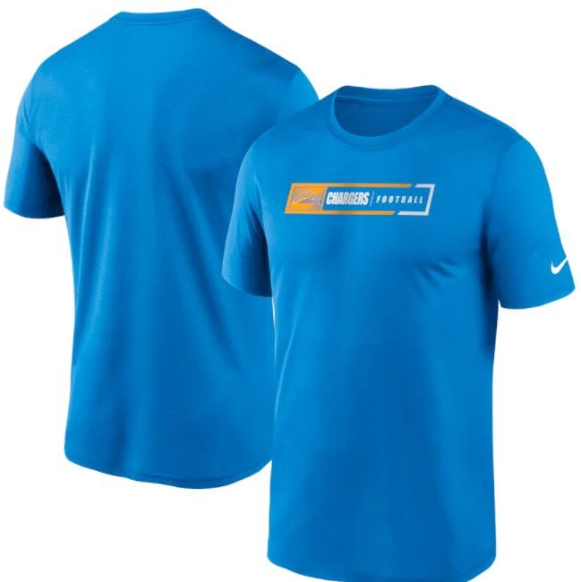 Los Angeles Chargers Nike Fan Gear Legend Football Performance T-Shirt - Powder Blue - Image 3