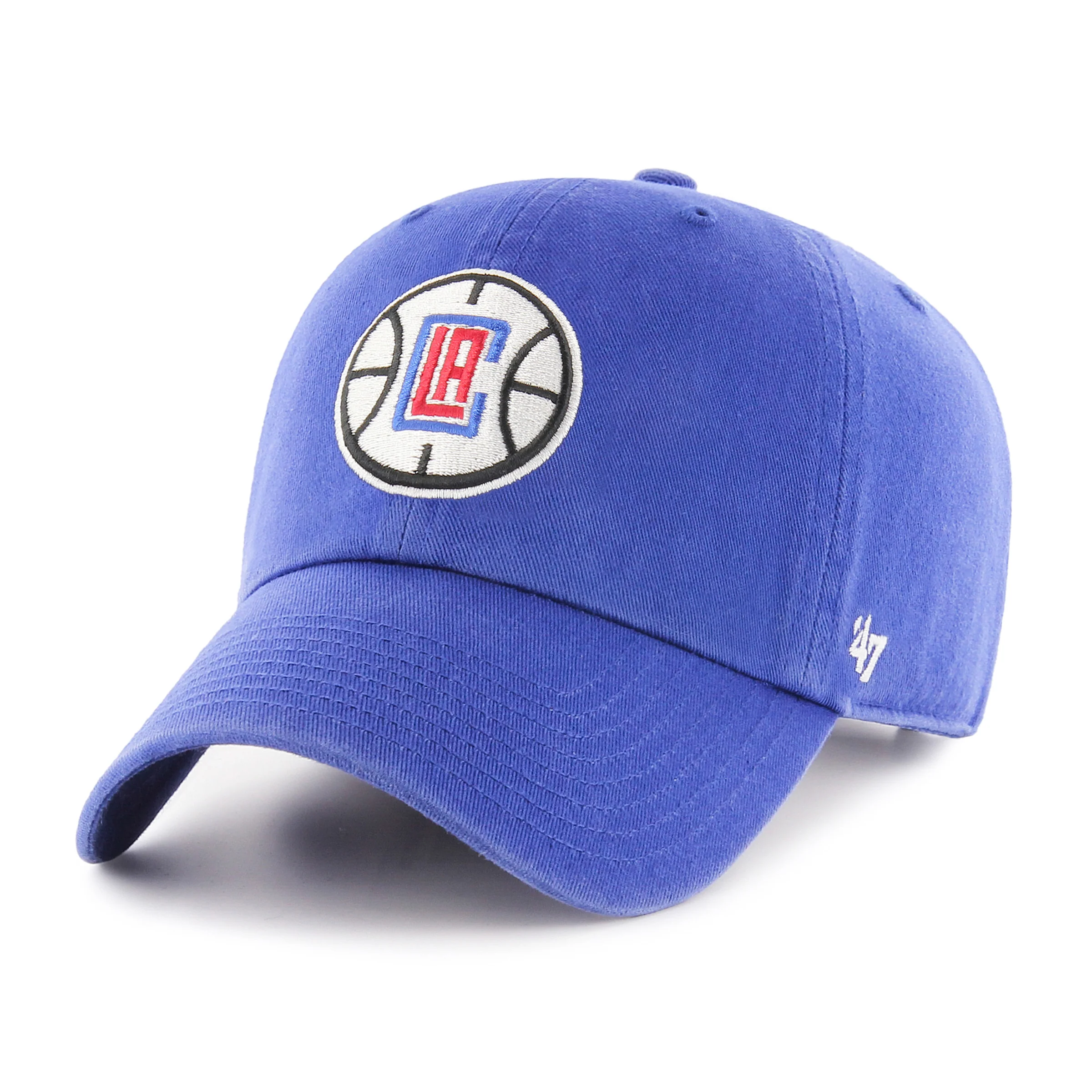 Los Angeles Clippers Royal NBA 47 Brand Clean Up Adjustable Buckle Back Hat
