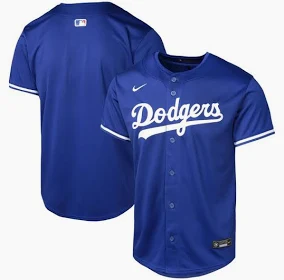 Los Angeles Dodgers Blank Home Replica Team Jersey - Royal Blue