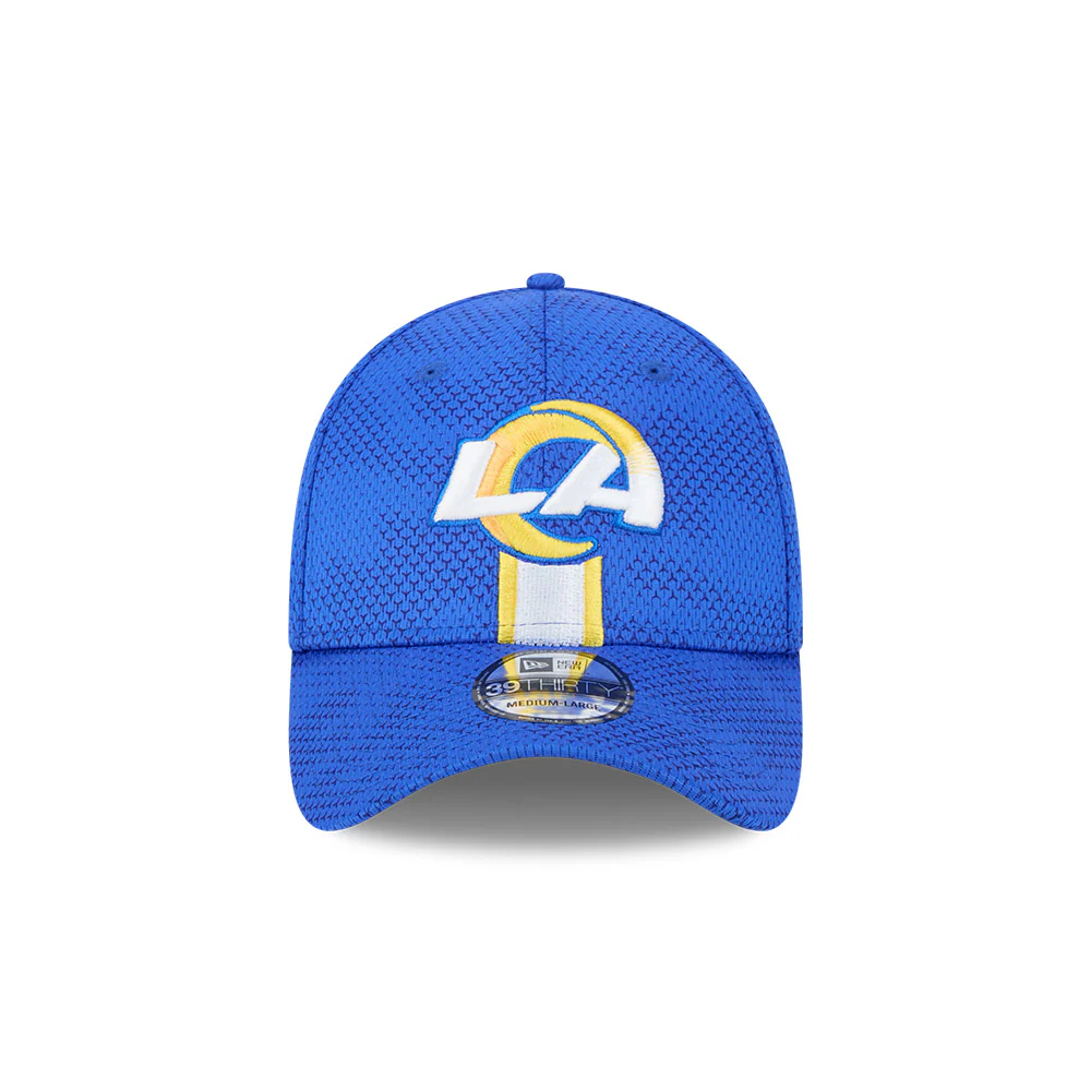 Los Angeles Rams NFL 2024 Sideline New Era 39 Thirty Flex Hat - Royal Blue - Image 6