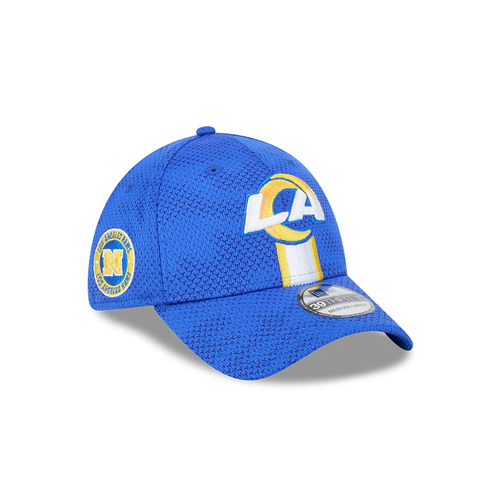 Los Angeles Rams NFL 2024 Sideline New Era 39 Thirty Flex Hat - Royal Blue - Image 7