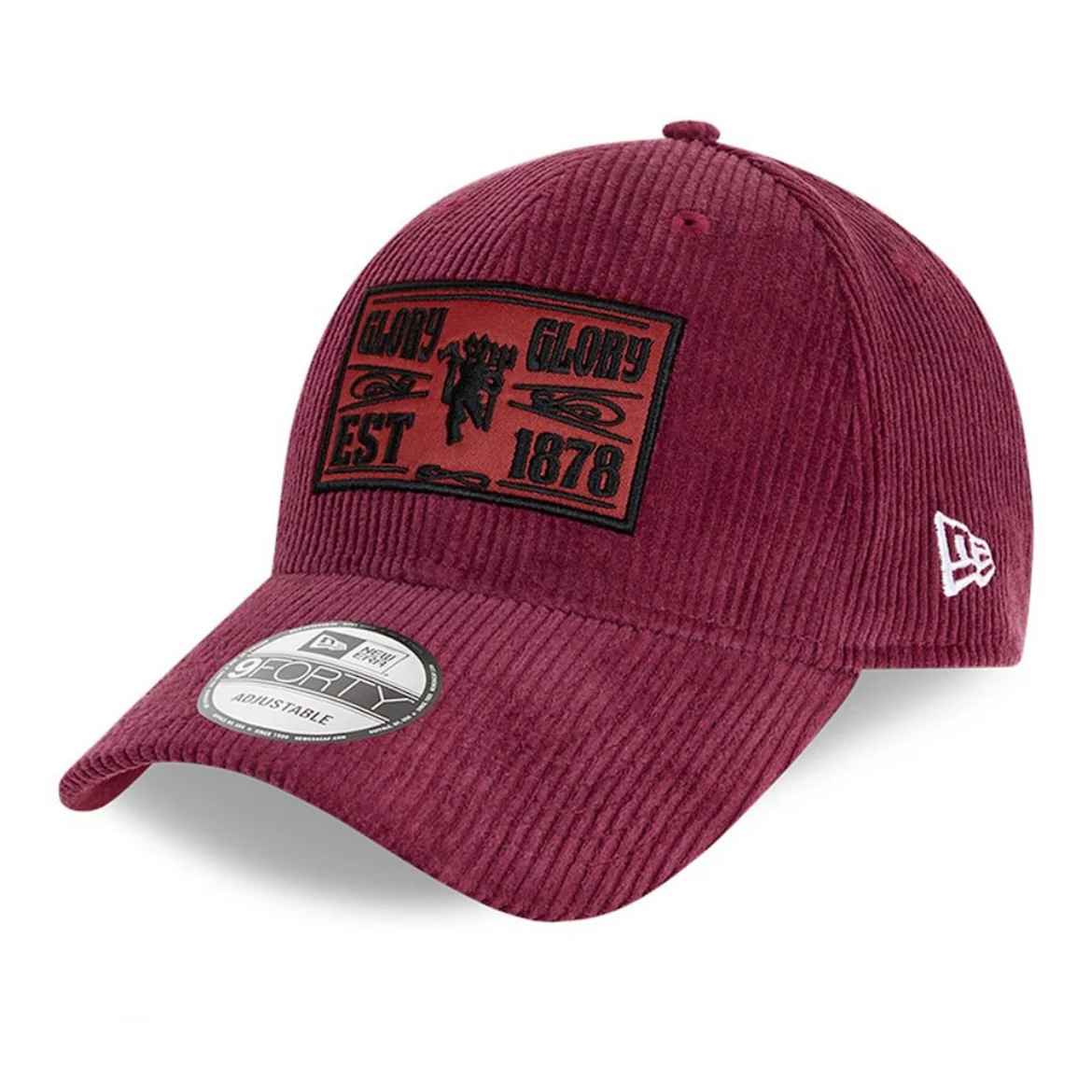 Manchester United Football Club Red Cord Patch 9Forty New Era Adjustable Hat