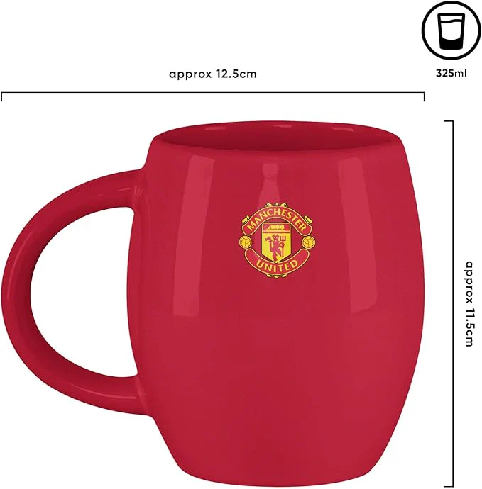 Manchester United Official 11oz Football Large Tea Mug - Image 2