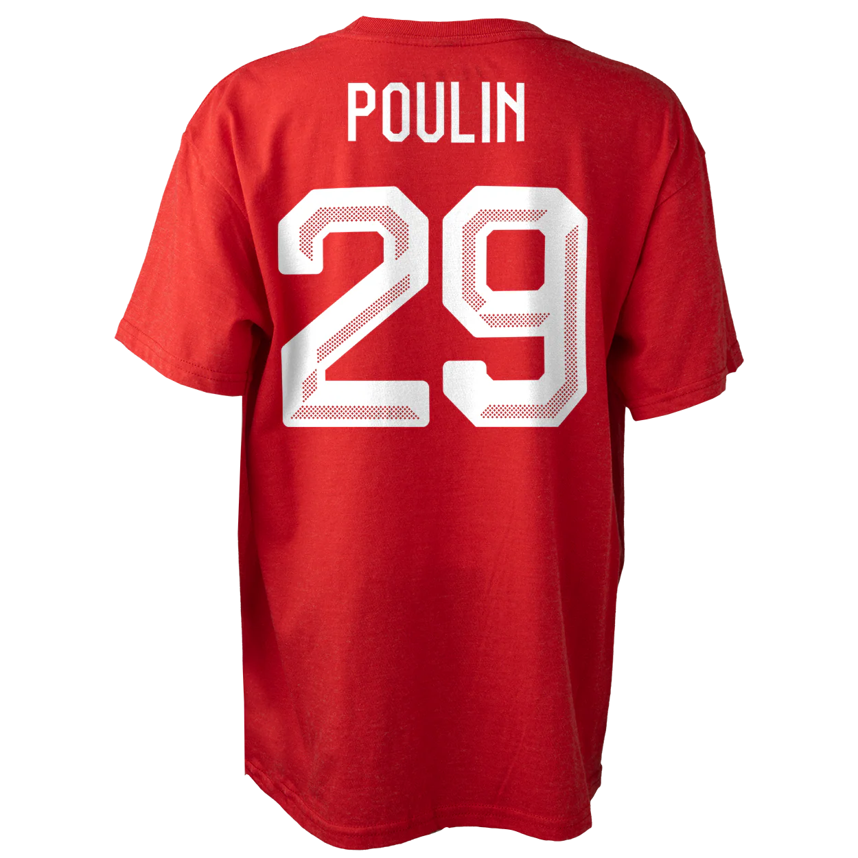 Marie-Philips Poulin #29 Team Canada Hockey Bauer 2026 Winter Olympics Player Name & Number T-Shirt – Red
