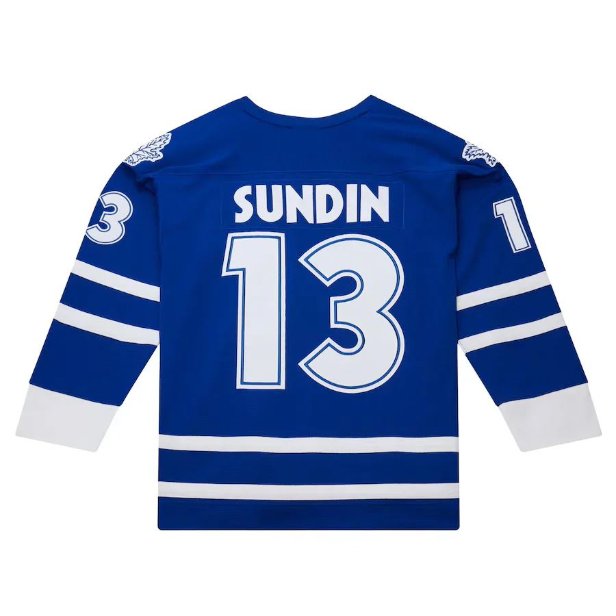 Mats Sundin #13 Toronto Maple Leafs Mitchell & Ness Power Play Authentic Premium 1997-98 Replica Jersey - Image 2