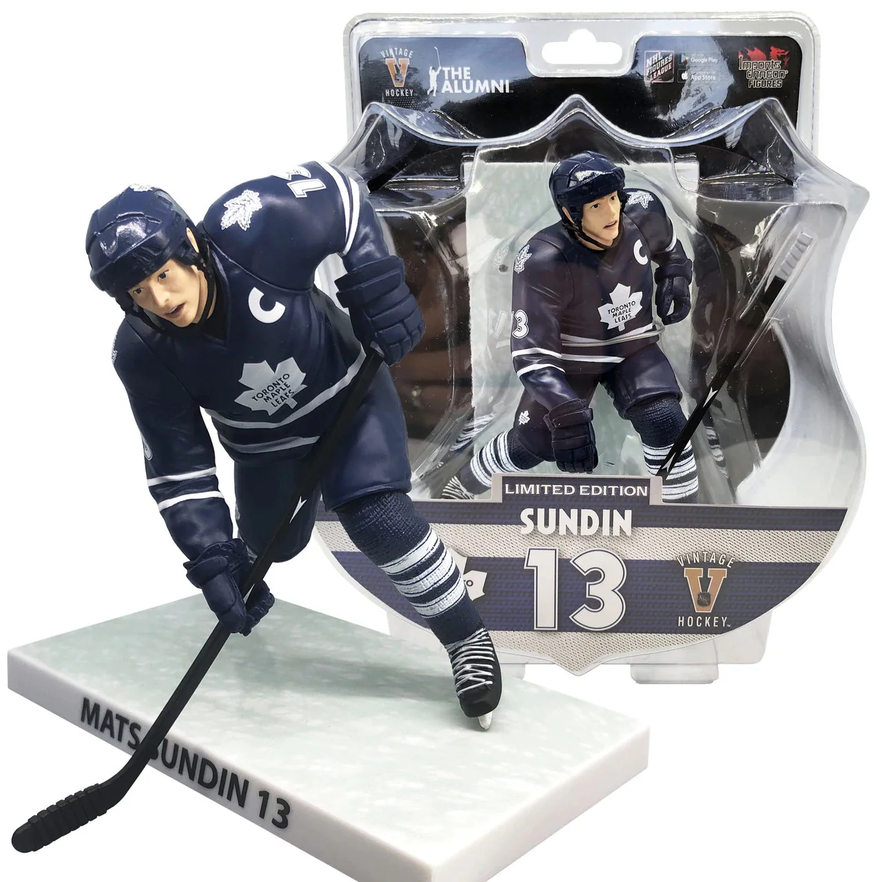 Mats Sundin Toronto Maple Leafs 2020-21 NHL Import Dragon 6" Figure