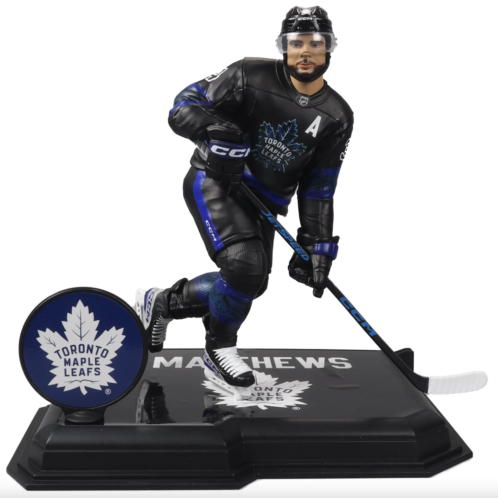 McFarlane NHL  Sports Picks - Auston Matthews Black Jersey Figure - Toronto Maple Leafs - Image 3