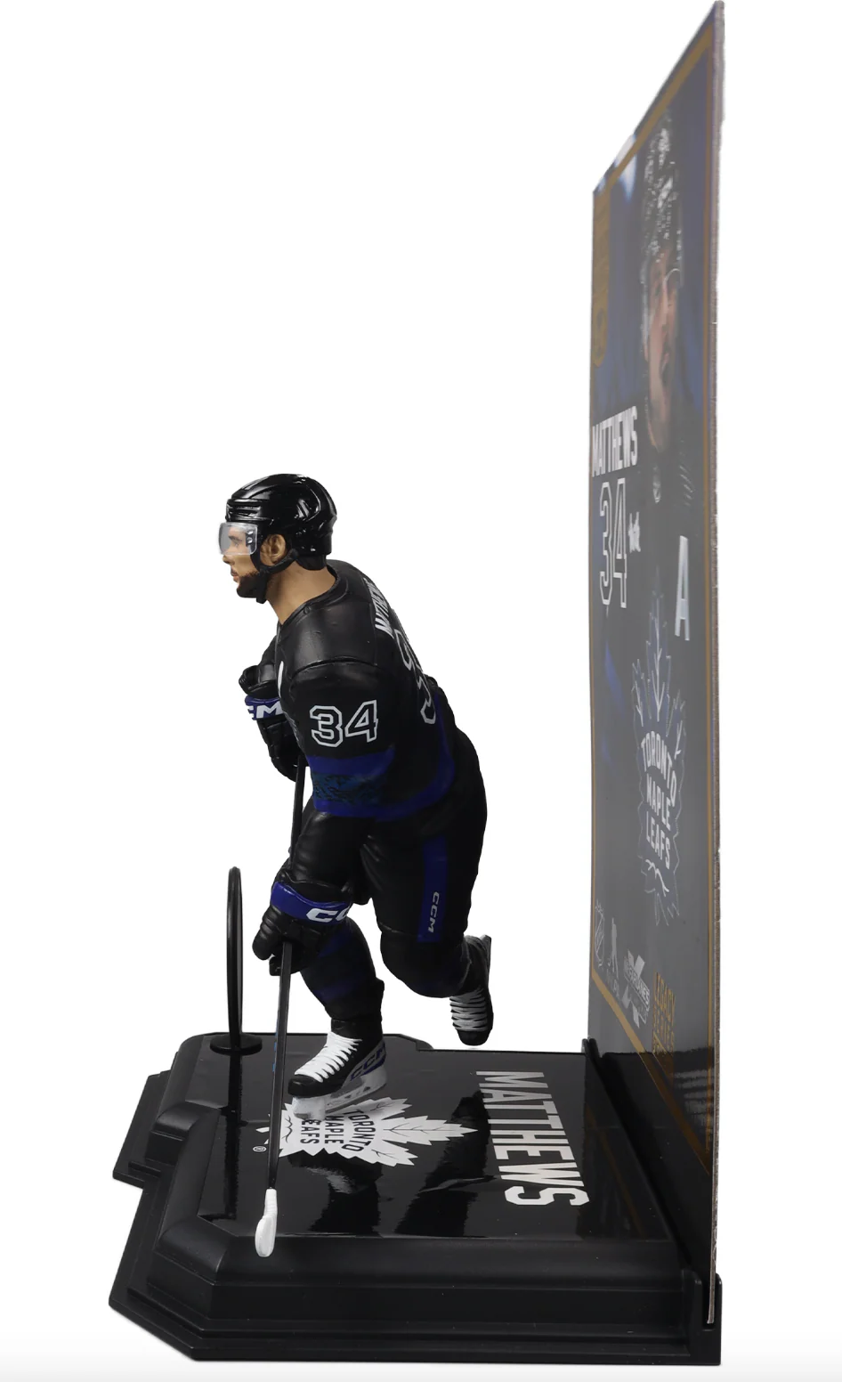 McFarlane NHL  Sports Picks - Auston Matthews Black Jersey Figure - Toronto Maple Leafs - Image 4