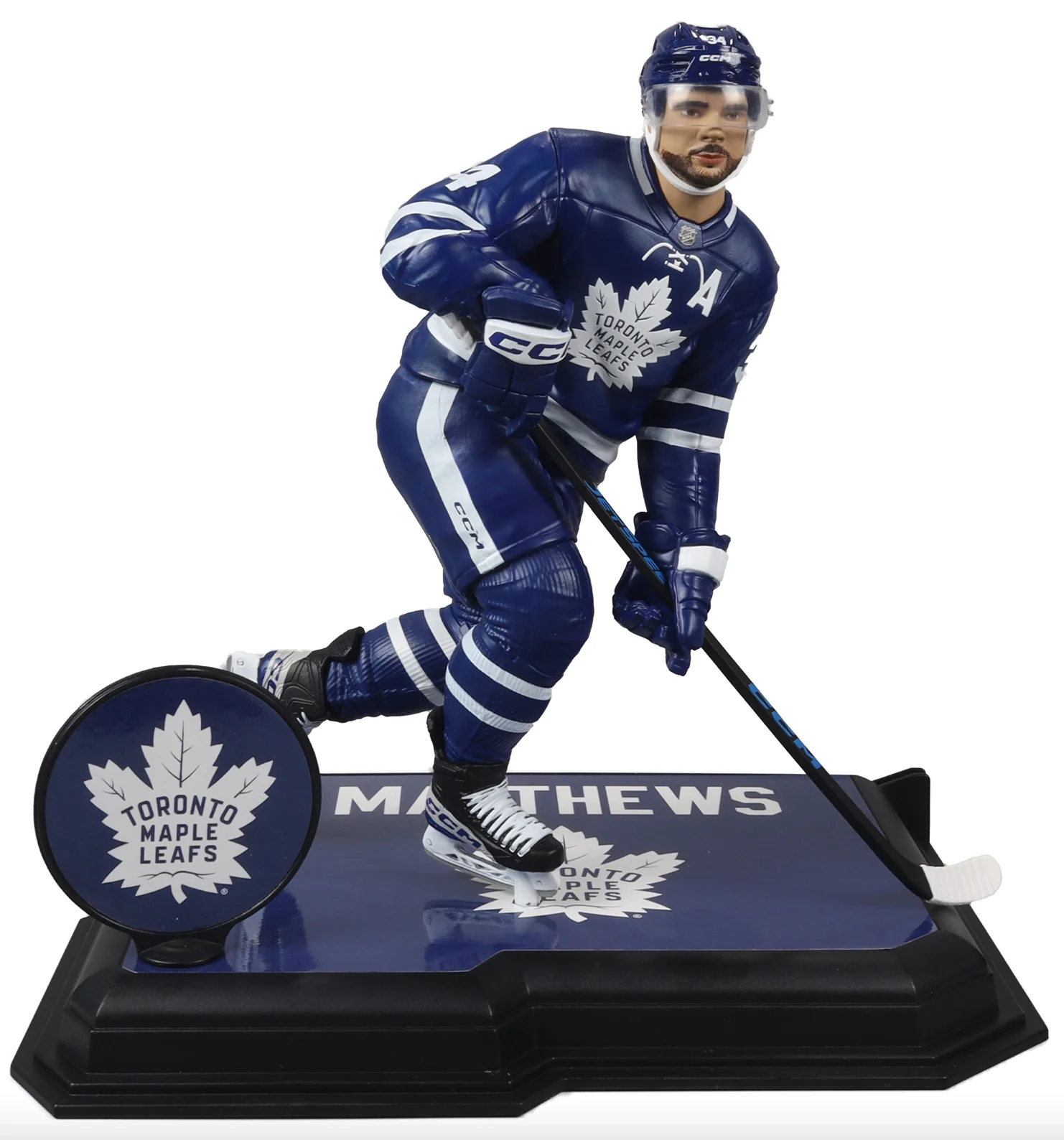 McFarlane NHL  Sports Picks - Auston Matthews Blue Jersey Figure - Toronto Maple Leafs - Image 3