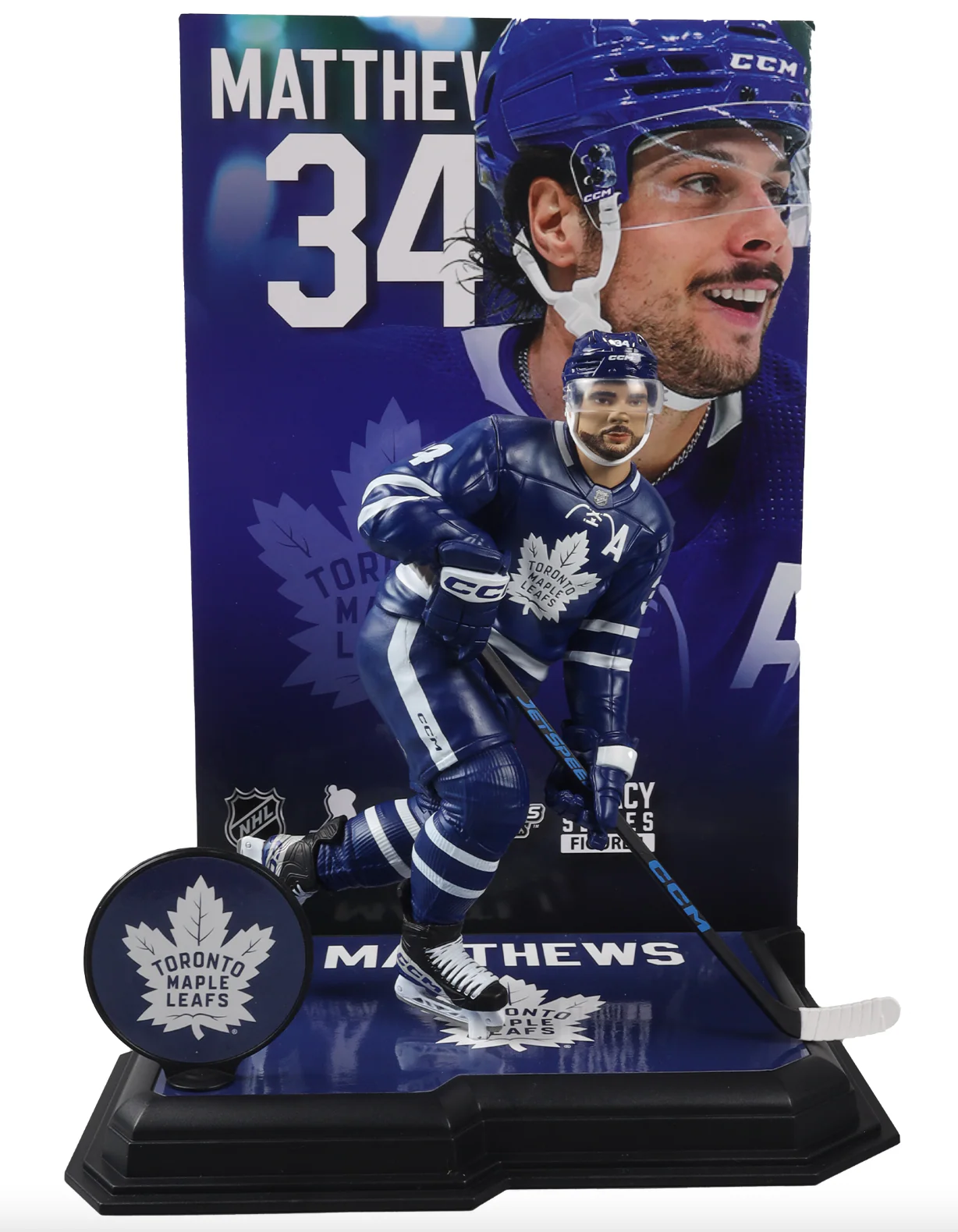 McFarlane NHL  Sports Picks - Auston Matthews Blue Jersey Figure - Toronto Maple Leafs - Image 4