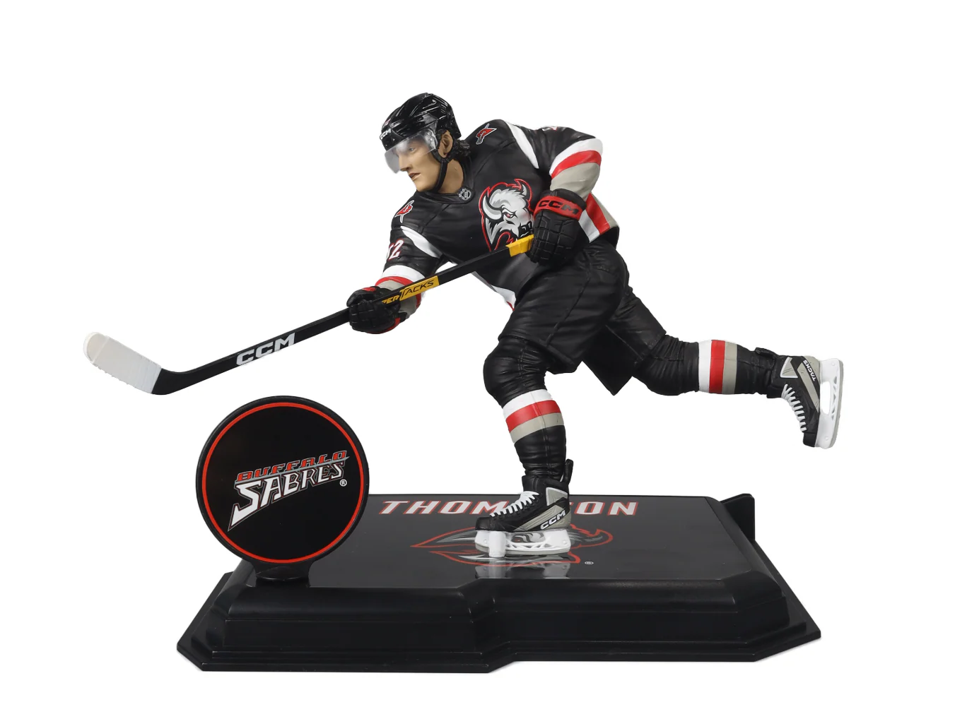 McFarlane NHL  Sports Picks - Tage Thompson Black Jersey Figure - Buffalo Sabres - Image 3