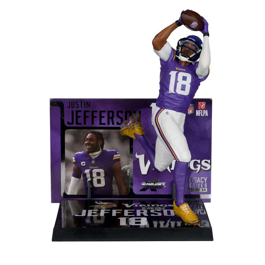 McFarlane's Sports Pick - Minnesota Vikings Justin Jefferson #18 NFLPA 7IN Figure - Image 2