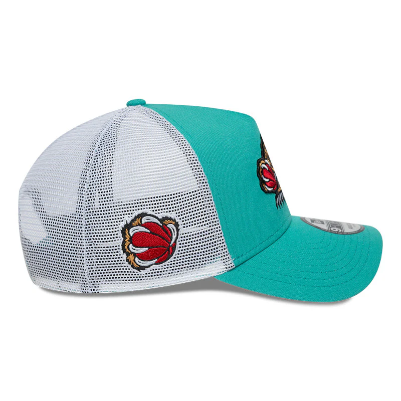 Memphis Grizzlies Bear New Era 2024/25 Classic Edition 9FORTY Trucker Adjustable Snapback Hat - Image 6