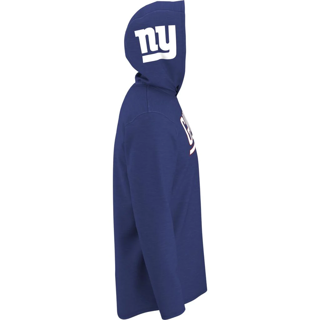 New York Giants Royal Nike Helmet Performance - Hoodie Long Sleeve T-Shirt - Image 2