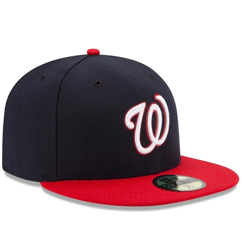Washington Nationals New Era Navy/Red Authentic Collection On-Field Alt 59FIFTY Fitted Hat - Image 2