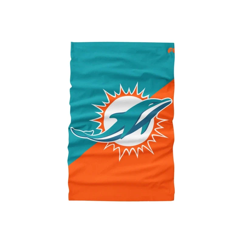 Miami Dolphins Big Logo FOCO NFL Face Mask Gaiter Scarf - Image 2