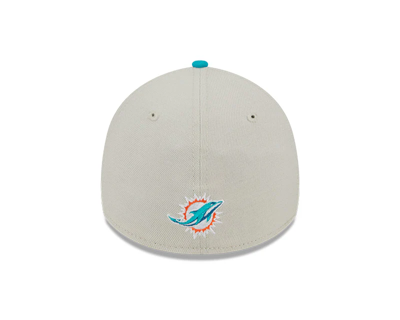 Miami Dolphins New Era 2023 NFL Draft 39THIRTY Flex Hat - Cream - Image 5