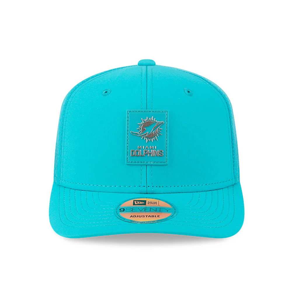 Miami Dolphins New Era 9Seventy 2025 NFL Sideline Performance Collection Snapback Adjustable Hat - Image 2